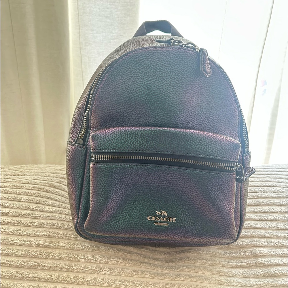 Oil Slick Charlie Coach Mini Backpack